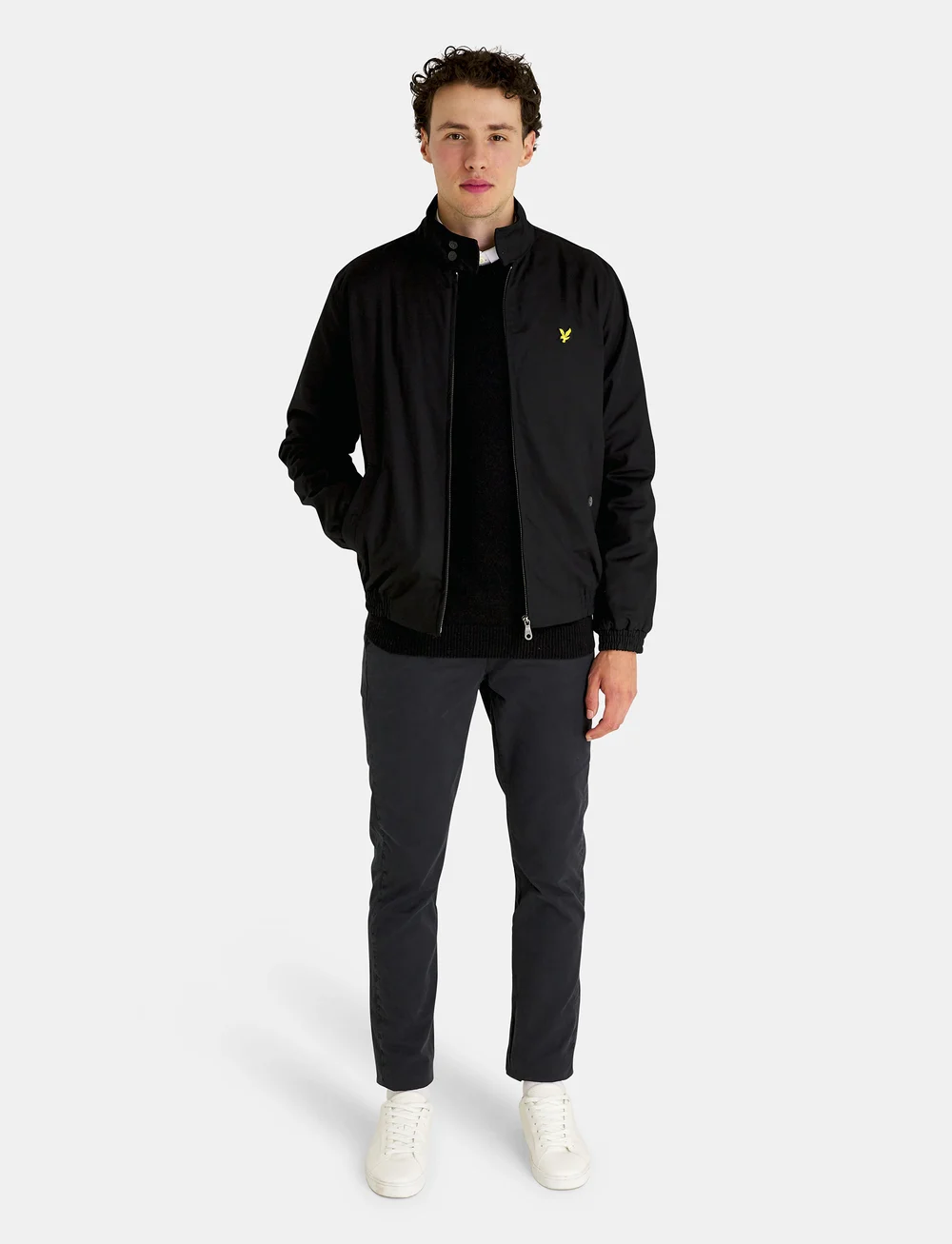 Lyle & Scott - Crew Neck Lambswool Blend Jumper - round necks - jet black marl - 3