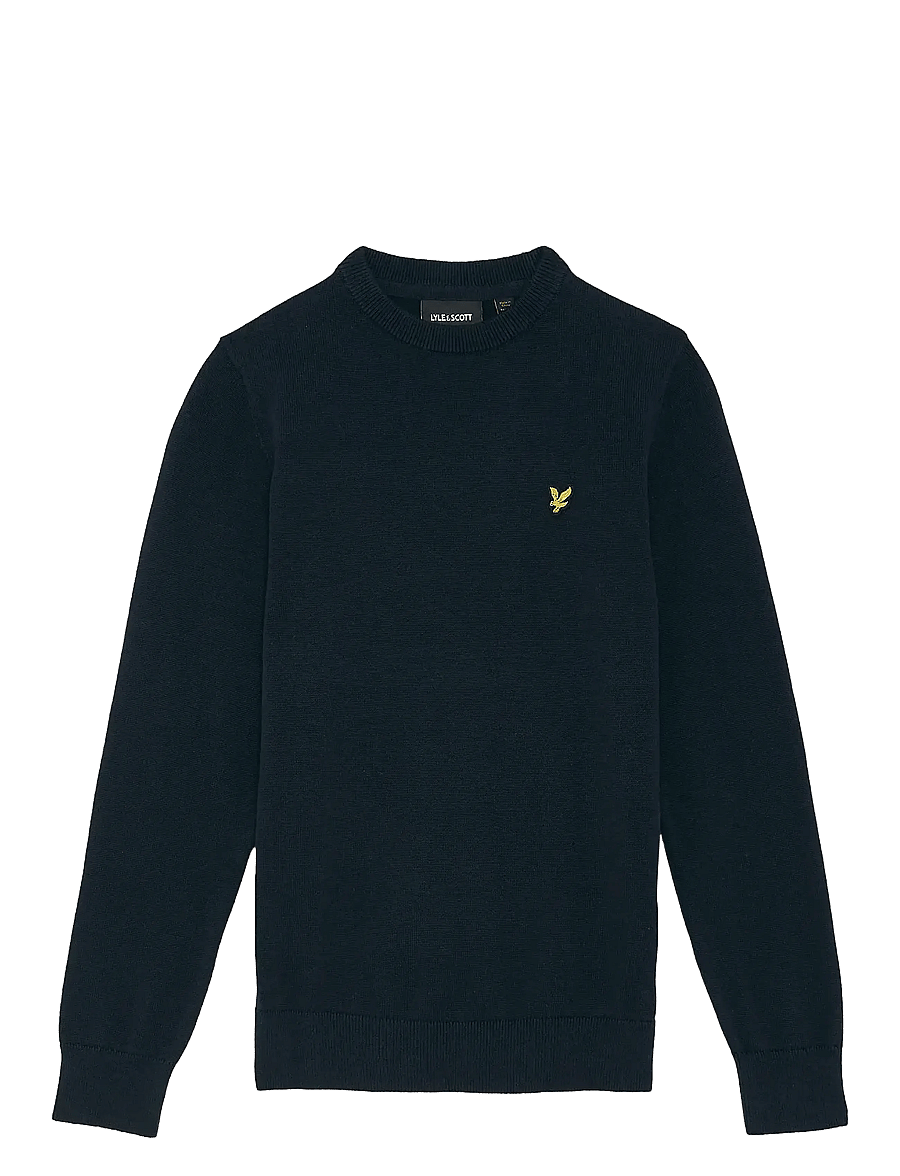 Lyle & Scott - Cotton Crew Neck Jumper - pullover - dark navy - 1