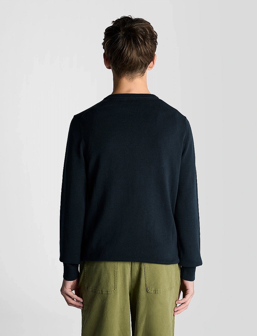 Lyle & Scott - Cotton Crew Neck Jumper - pullover - dark navy - 2