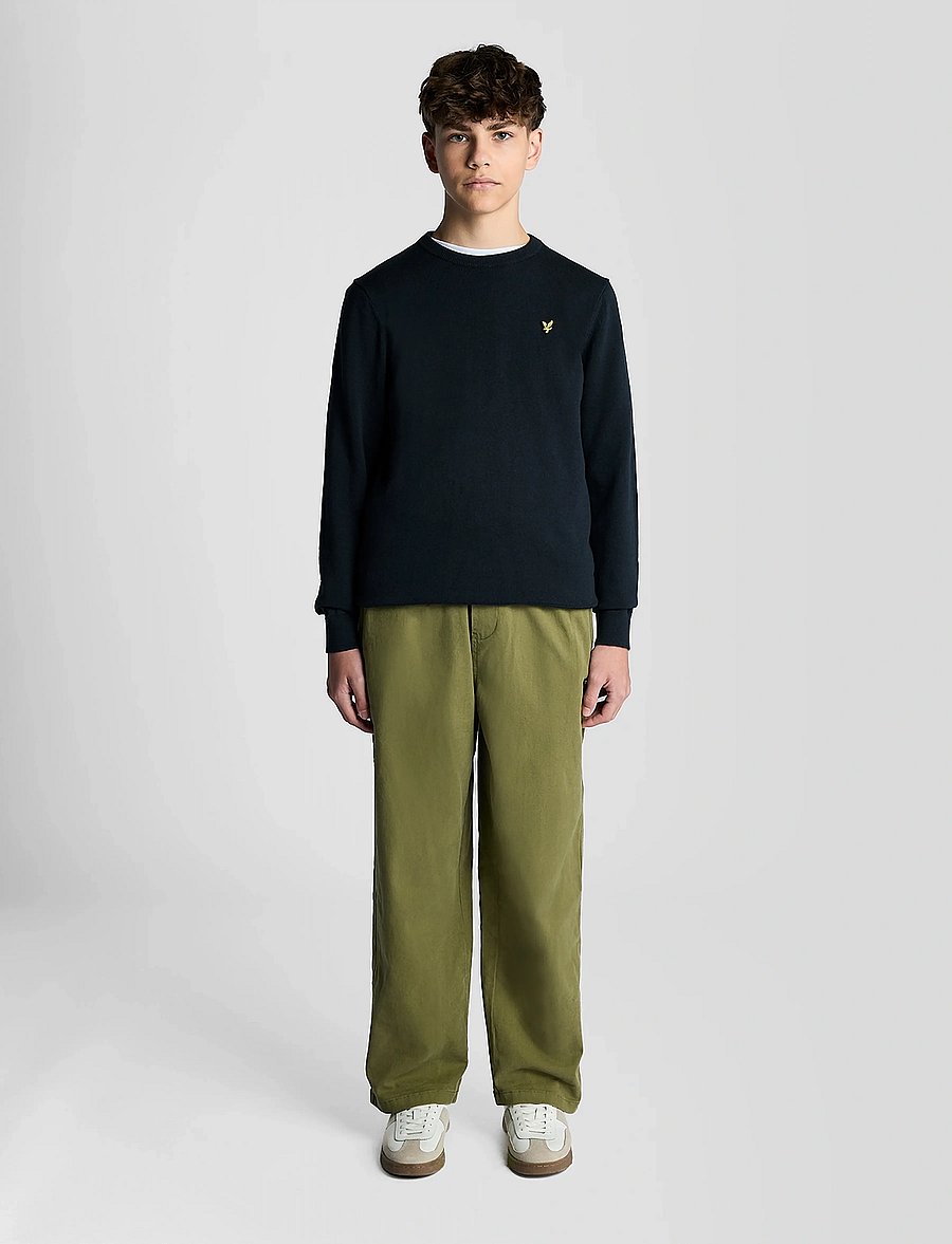Lyle & Scott - Cotton Crew Neck Jumper - pullover - dark navy - 3
