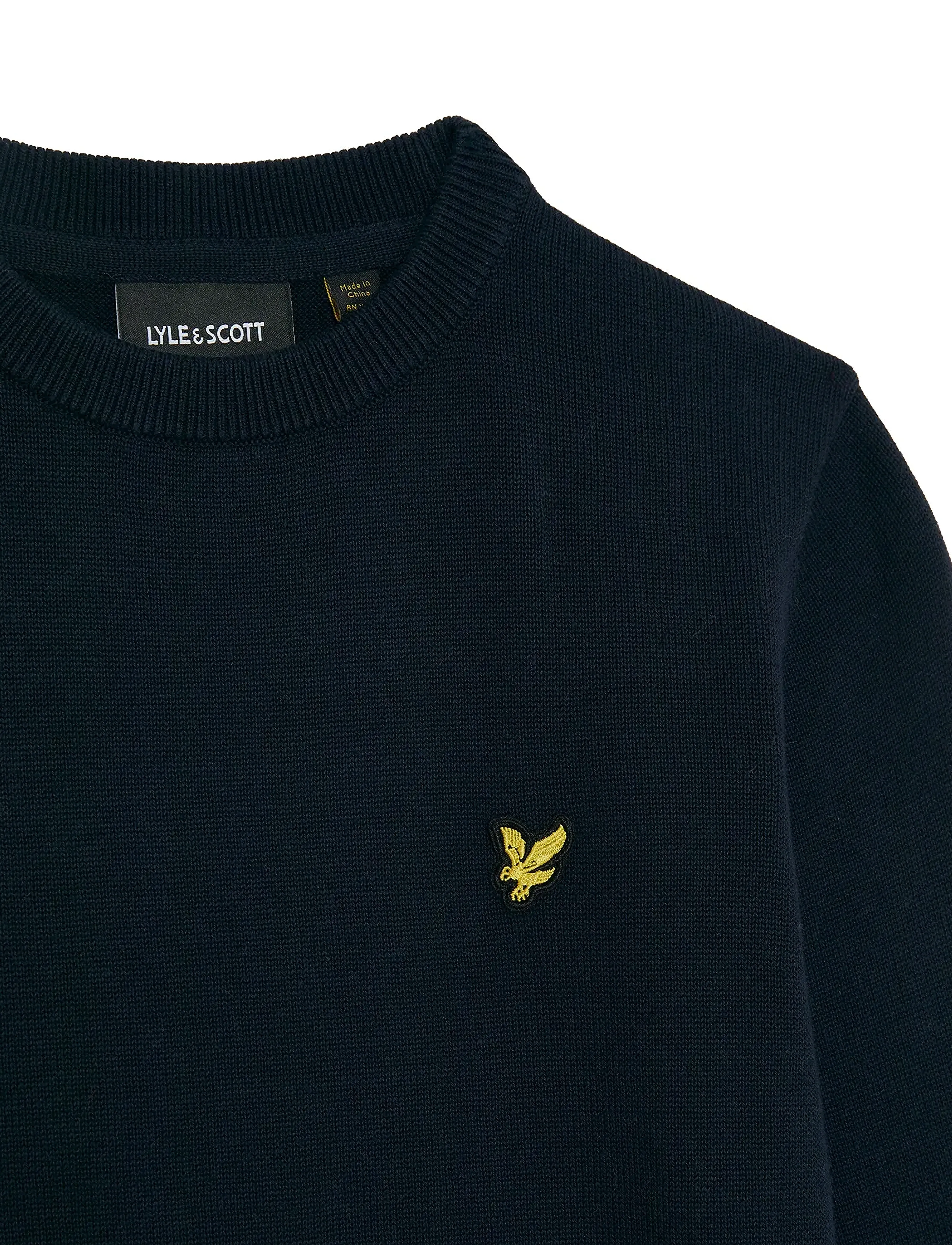Lyle & Scott - Cotton Crew Neck Jumper - pullover - dark navy - 5