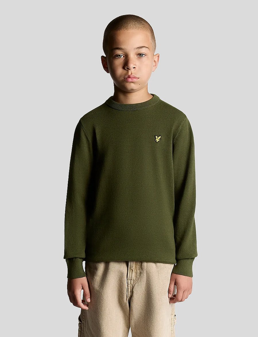 Lyle & Scott - Cotton Crew Neck Jumper - deep depths - 0
