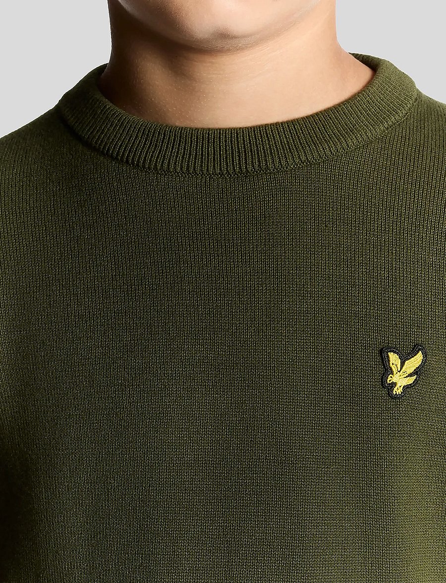 Lyle & Scott - Cotton Crew Neck Jumper - deep depths - 4