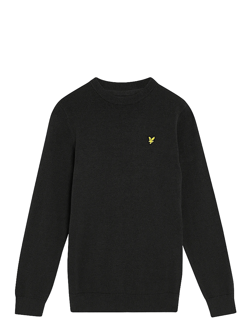 Lyle & Scott - Cotton Crew Neck Jumper - jet black - 0