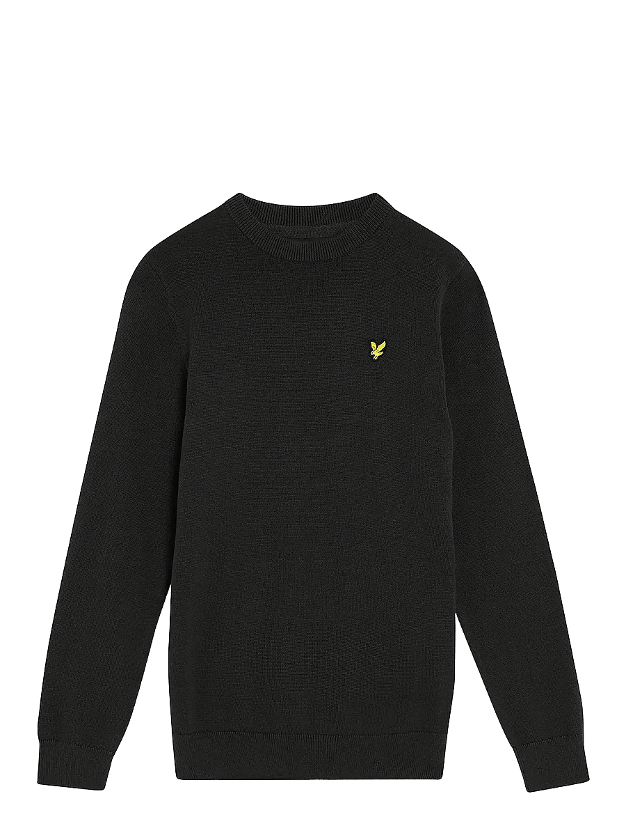 Lyle & Scott - Cotton Crew Neck Jumper - jet black - 0