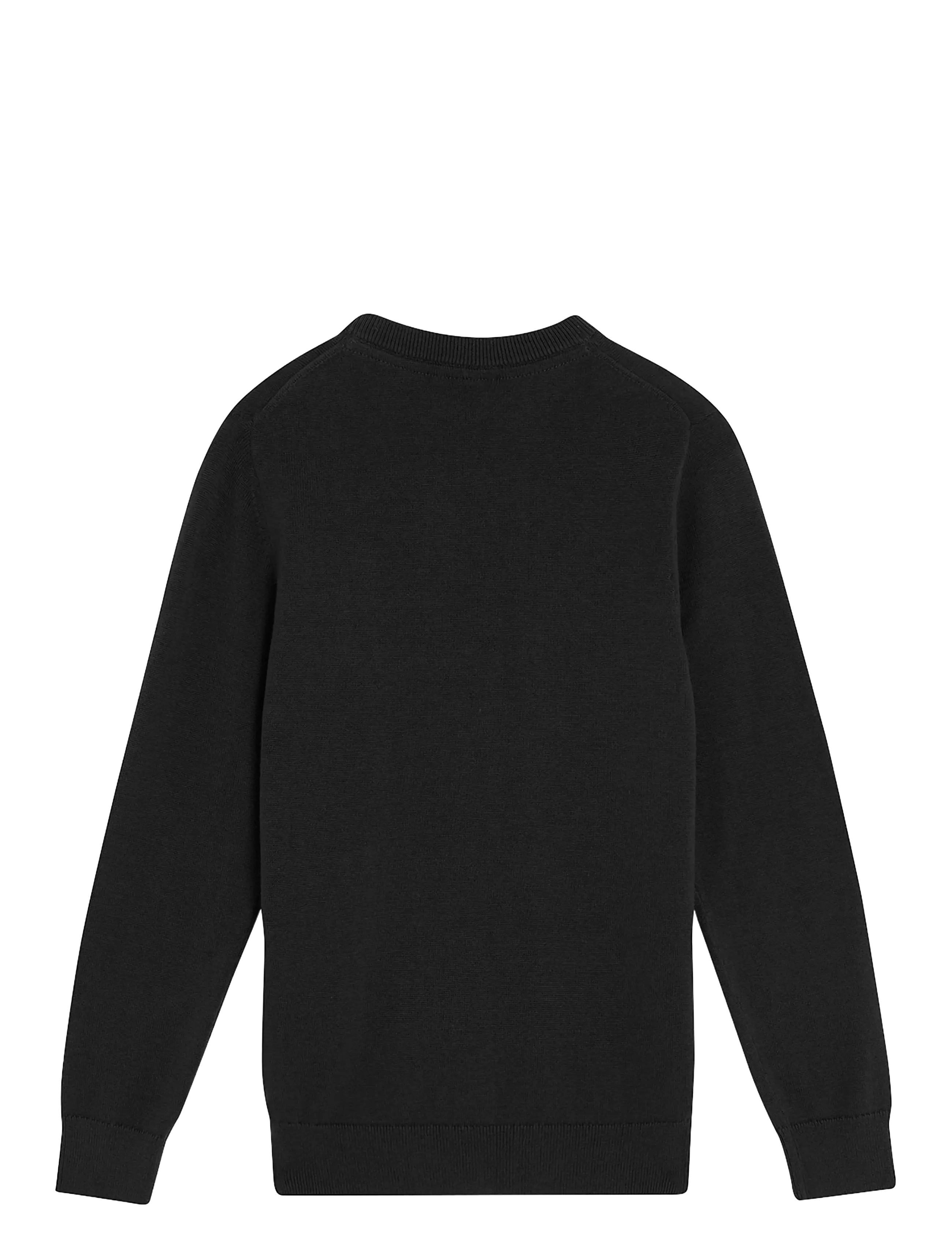 Lyle & Scott - Cotton Crew Neck Jumper - jet black - 1