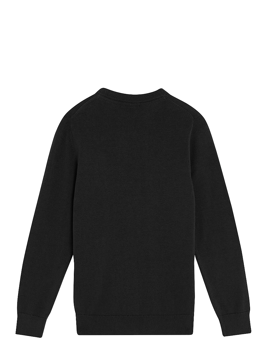 Lyle & Scott - Cotton Crew Neck Jumper - jet black - 1