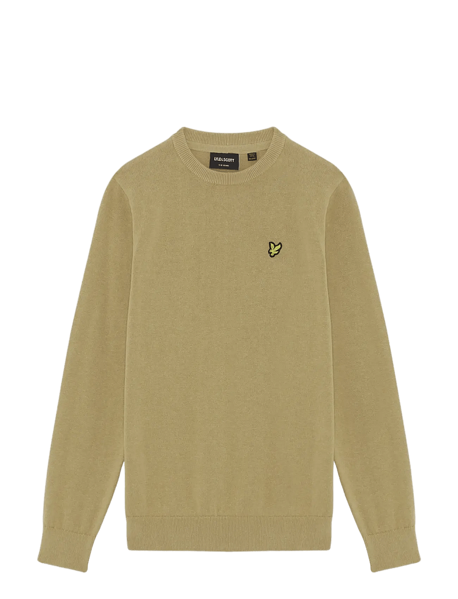 Lyle & Scott - Cotton Crew Neck Jumper - sand storm - 0