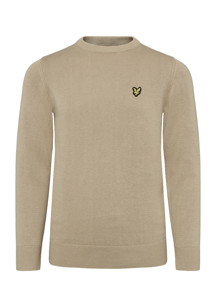 Lyle & Scott - Cotton Crew Neck Jumper - pullover - sand storm - 0
