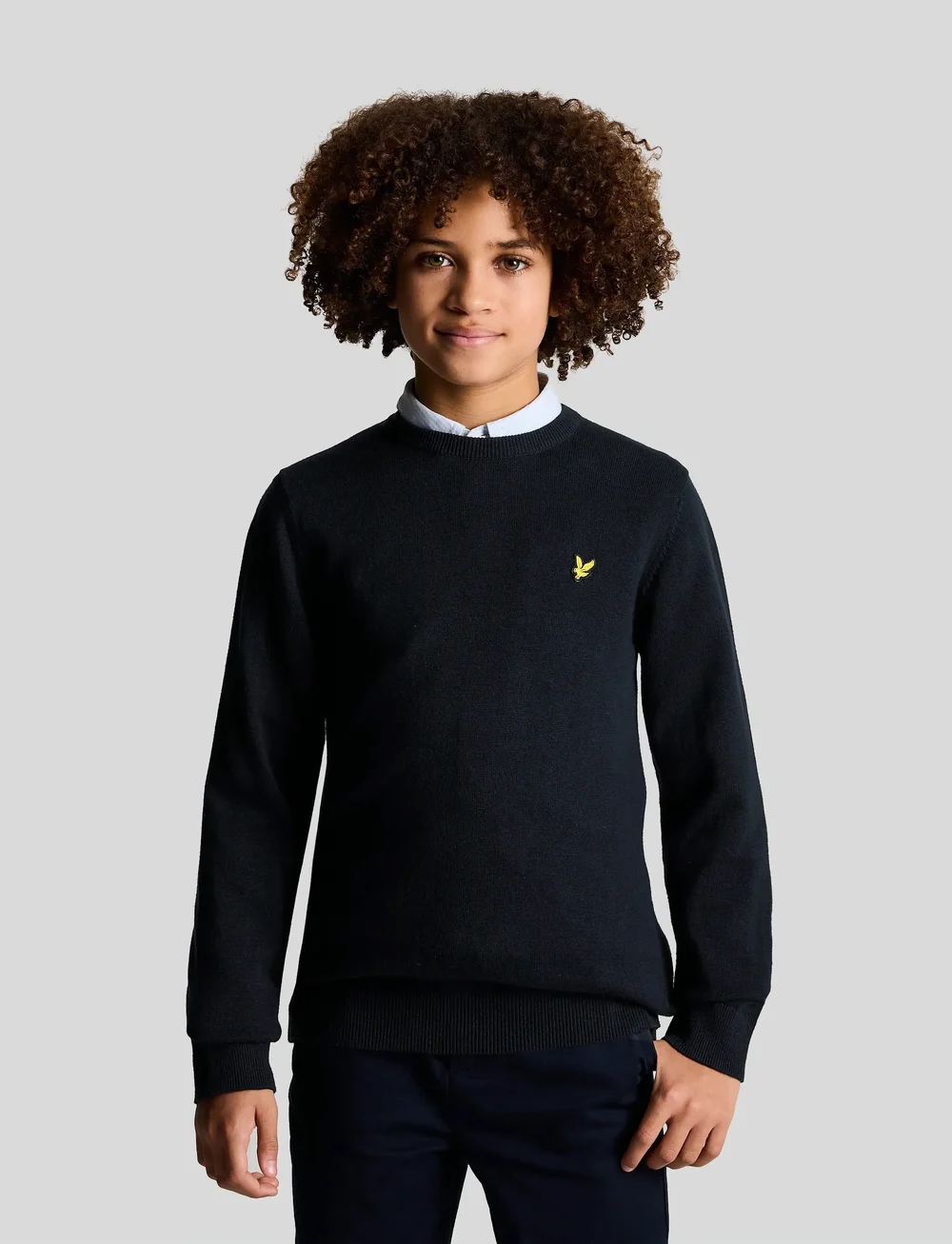 Lyle & Scott - Cotton Crew Neck Jumper - neulepuserot - z271 dark navy - 0