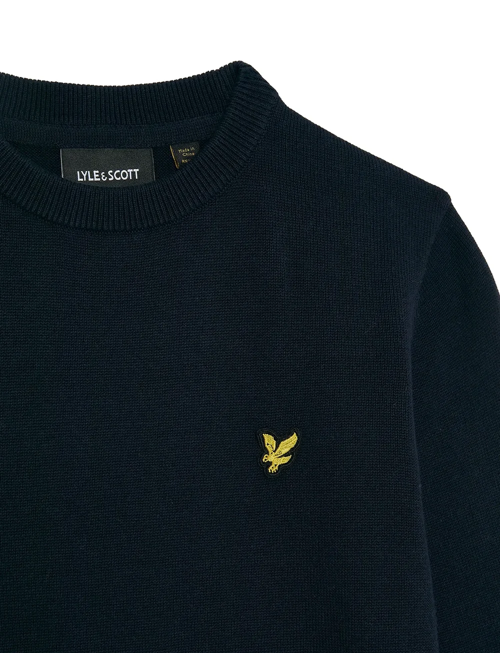 Lyle & Scott - Cotton Crew Neck Jumper - neulepuserot - z271 dark navy - 3