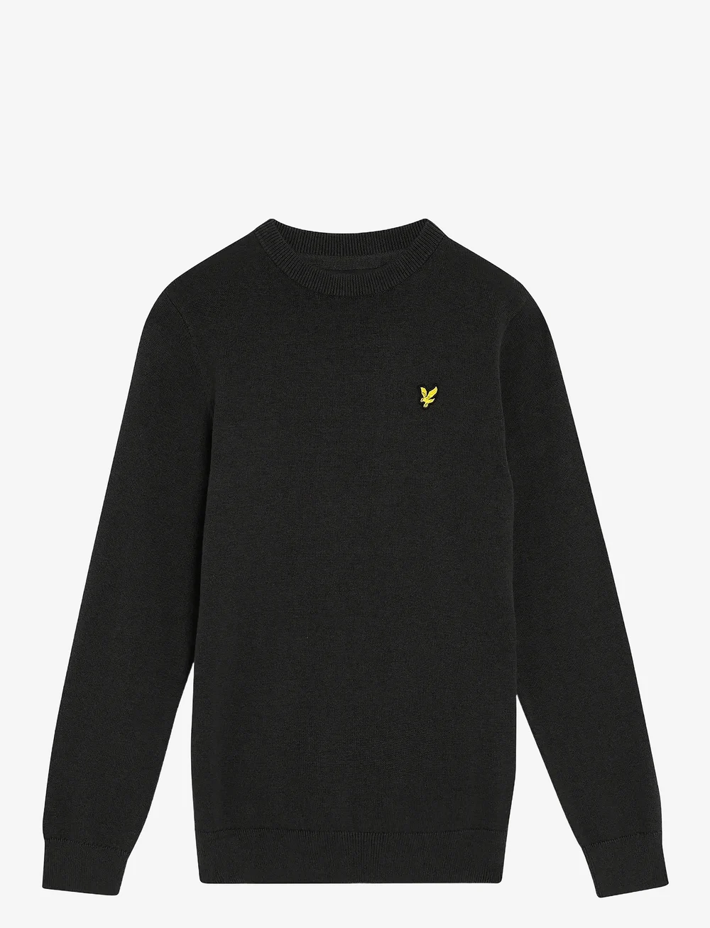 Lyle & Scott - Cotton Crew Neck Jumper - trøjer - z865 jet black - 0