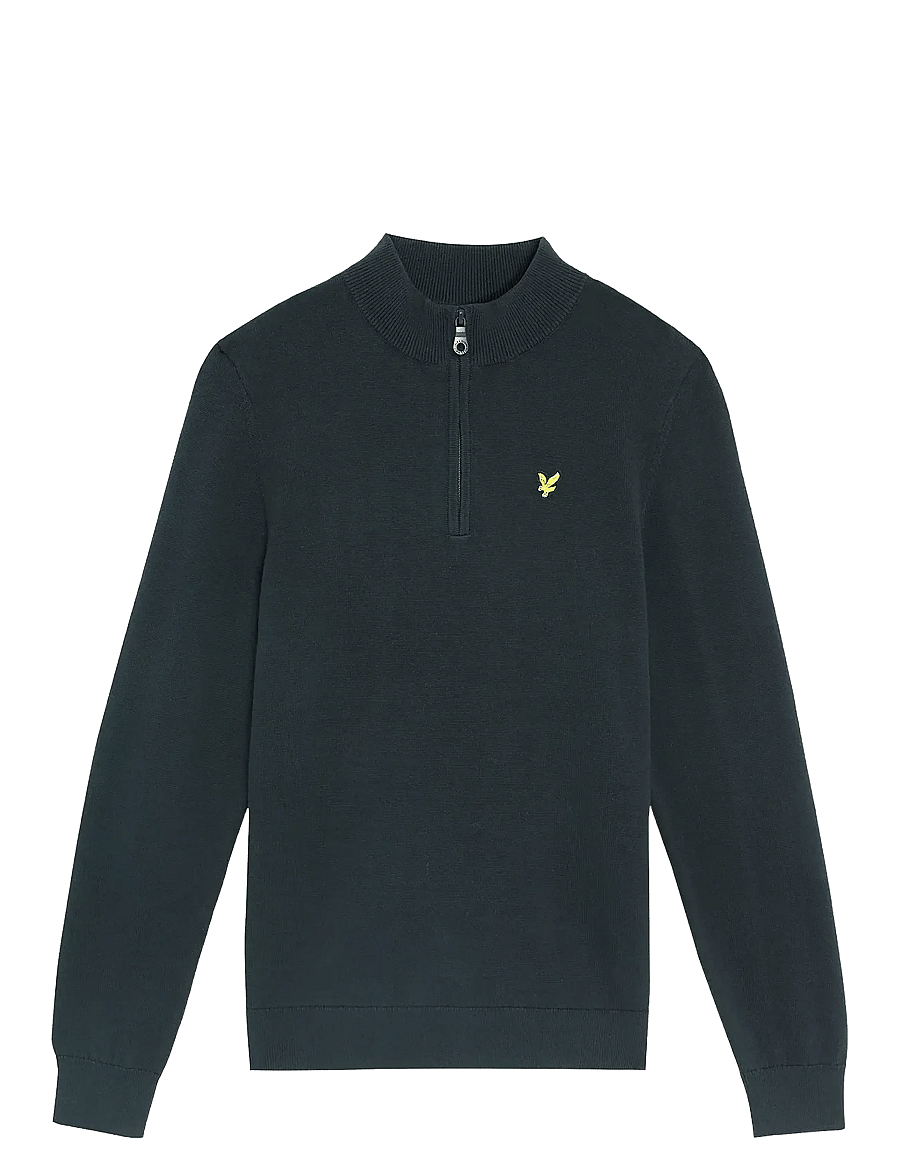 Lyle & Scott - 1/4 Zip Jumper - trøjer - dark navy - 1