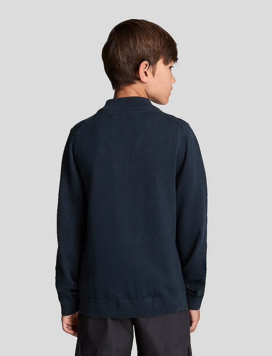 Lyle & Scott - 1/4 Zip Jumper - trøjer - dark navy - 4