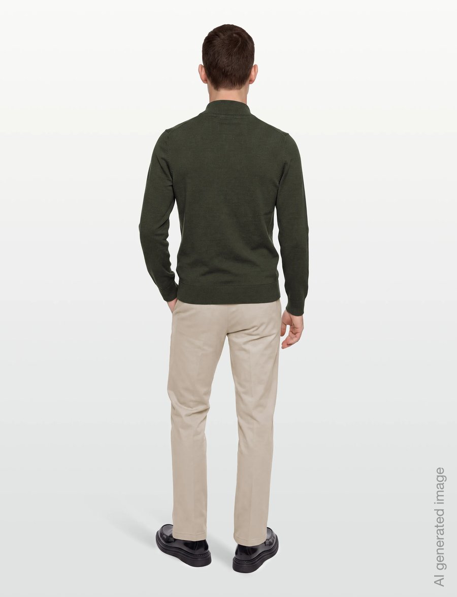 Lyle & Scott - 1/4 Zip Jumper - stickade tröjor - deep depths - 4