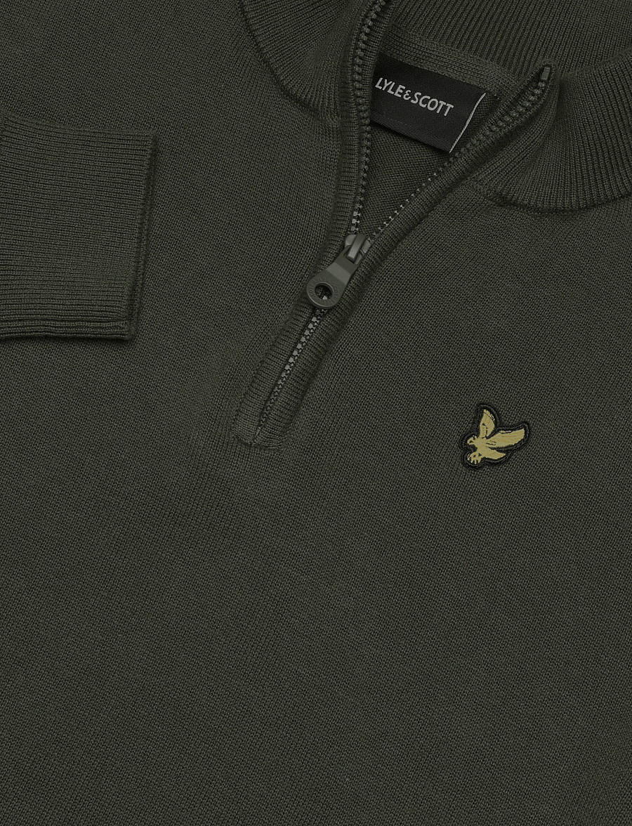 Lyle & Scott - 1/4 Zip Jumper - stickade tröjor - deep depths - 5