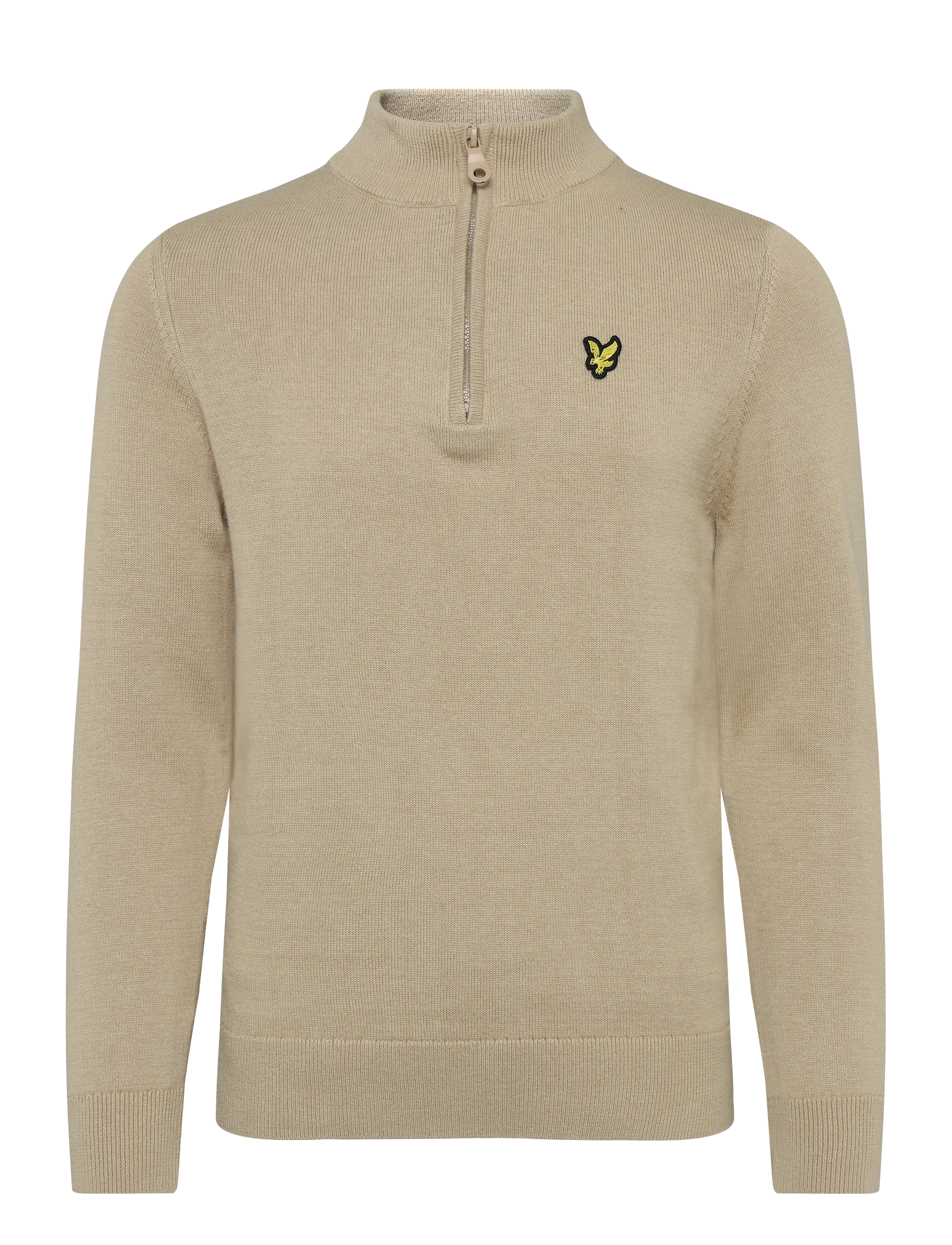 Lyle & Scott 1/4 Zip Jumper - Shoppa efter storlek - SAND STORM / beige