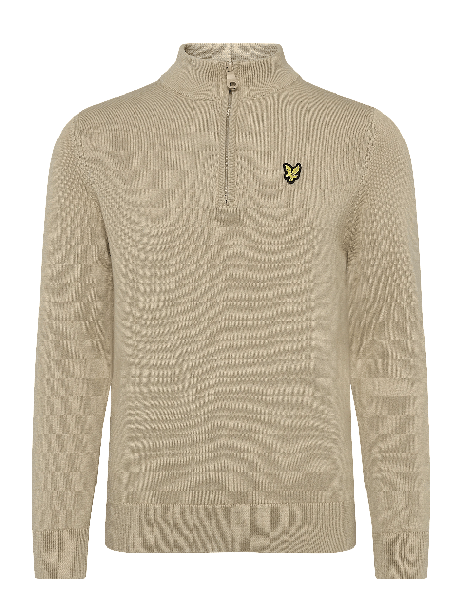 Lyle & Scott - 1/4 Zip Jumper - stickade tröjor - sand storm - 0