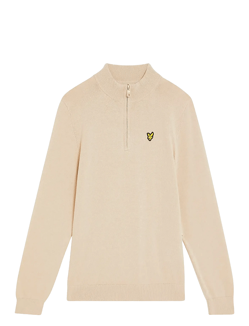 Lyle & Scott - 1/4 Zip Jumper - jumpers - w503 putty - 0