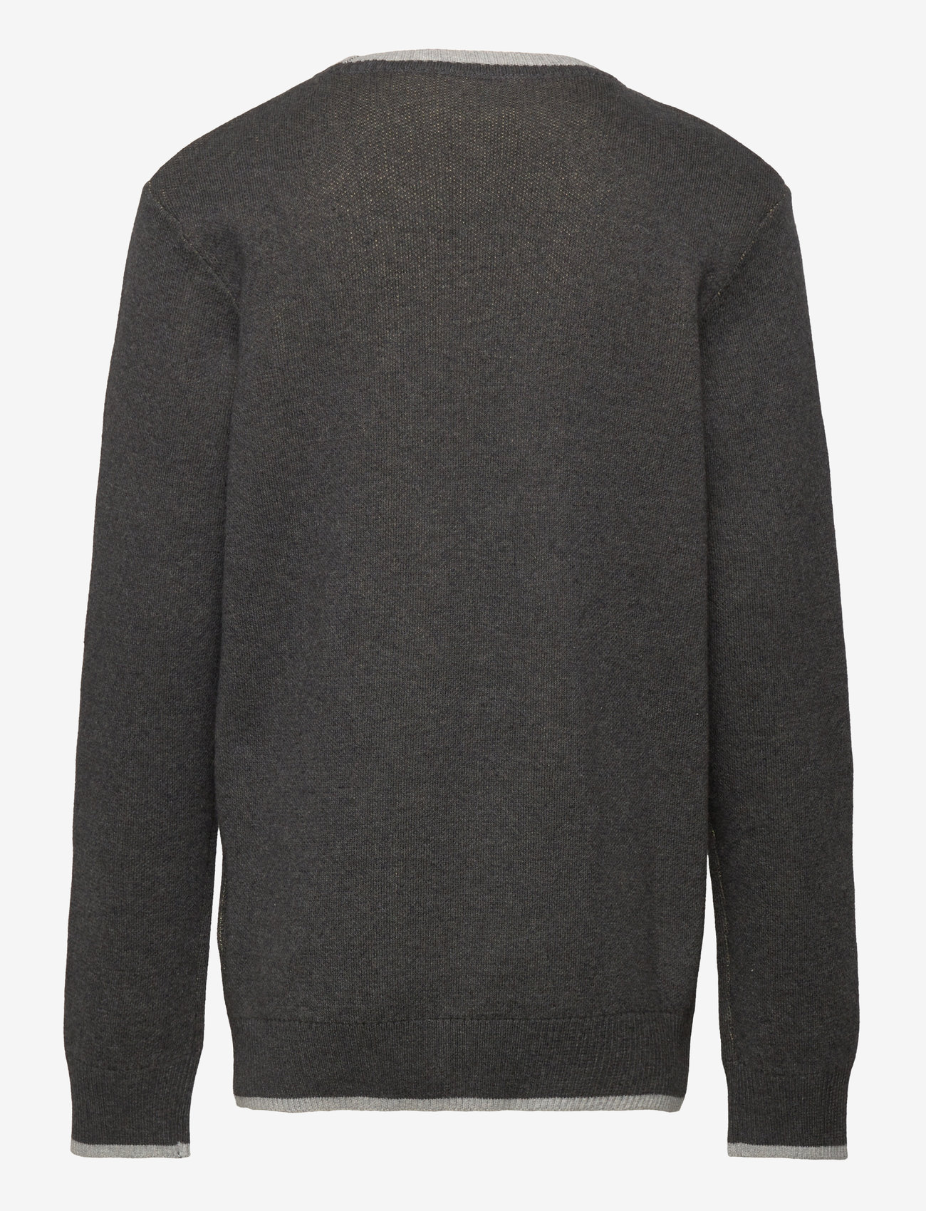 Lyle & Scott - Eagle Intarsia Jumper - charcoal marl - 1