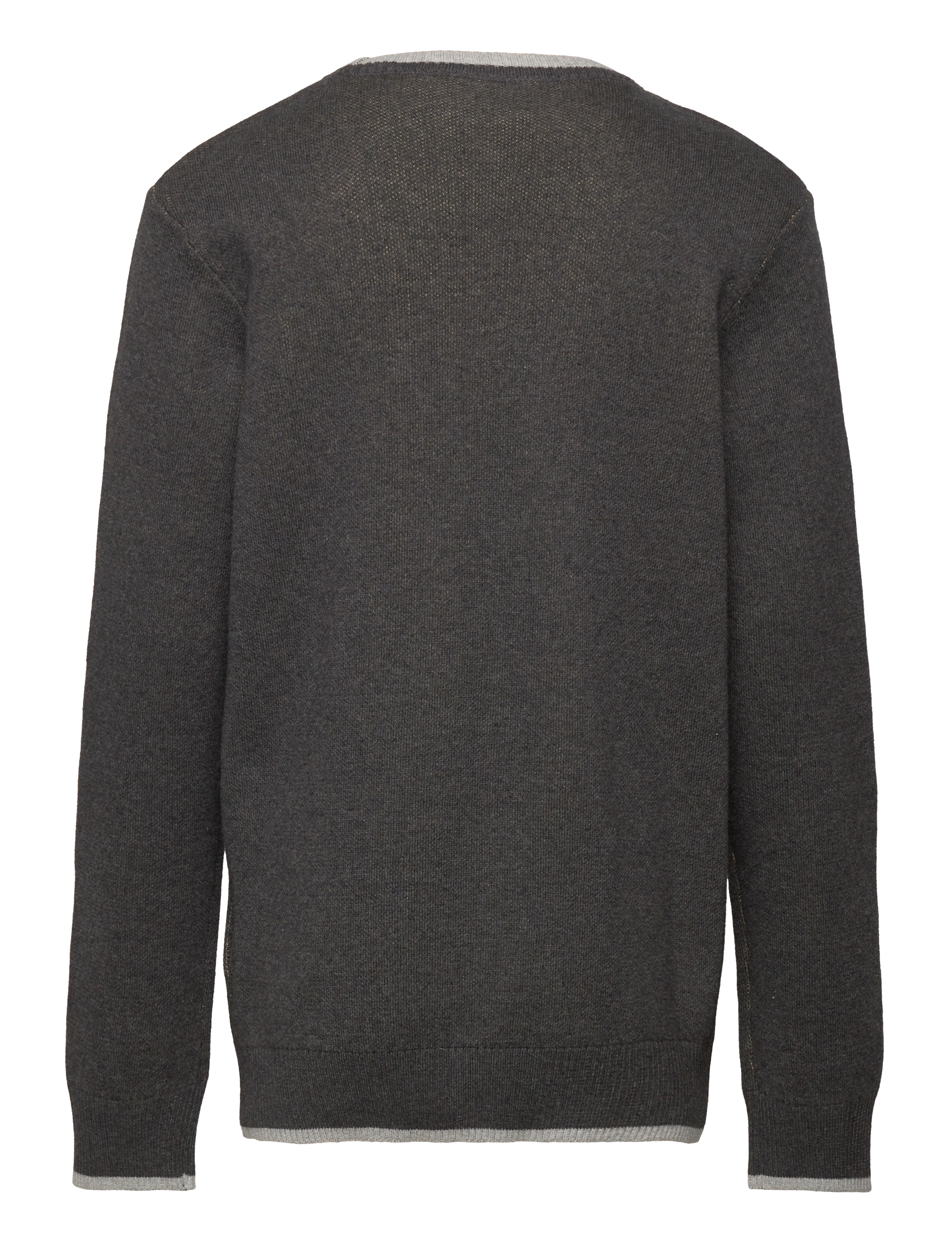 Lyle & Scott - Eagle Intarsia Jumper - charcoal marl - 1