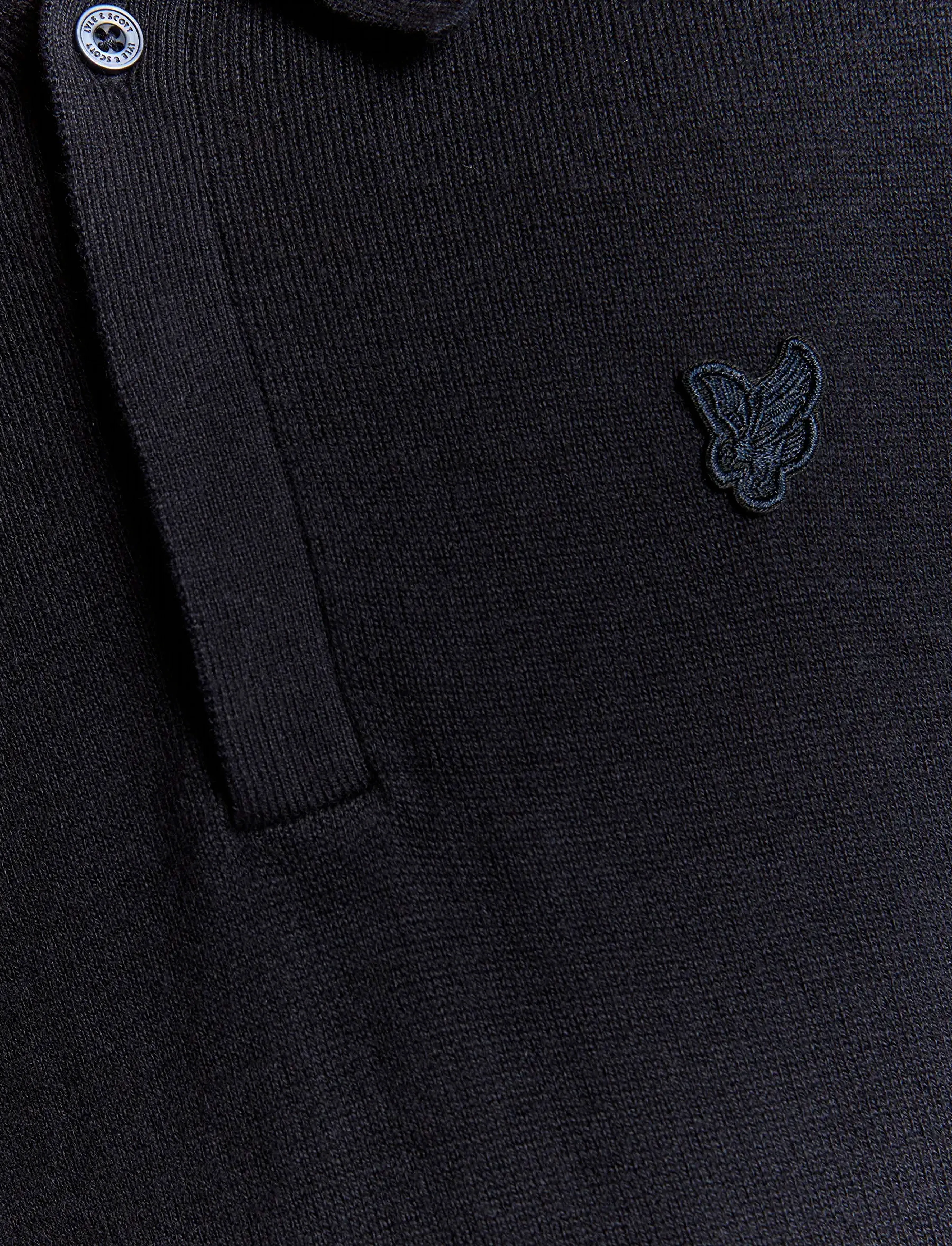 Lyle & Scott - LS Knitted Polo Shirt - lange mouwen poloshirt - dark navy - 4