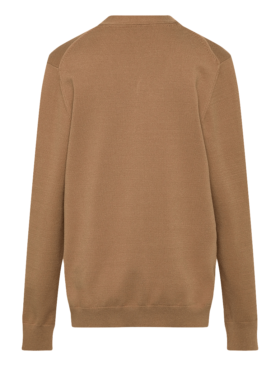Lyle & Scott - L&S Monogram Button Through Cardigan - cardigans - x851 tigers eye - 1