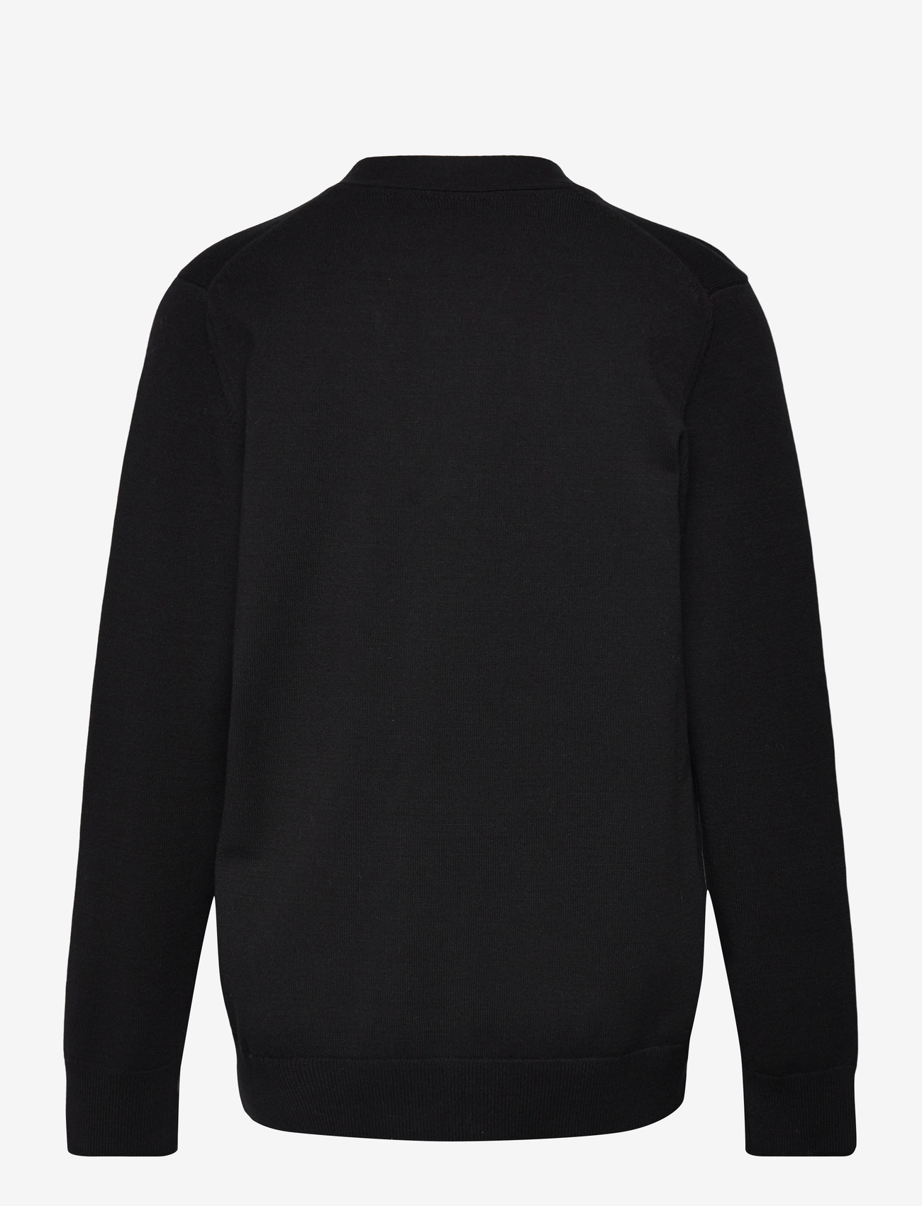 Lyle & Scott - L&S Monogram Button Through Cardigan - sügisesed riided - z865 jet black - 1