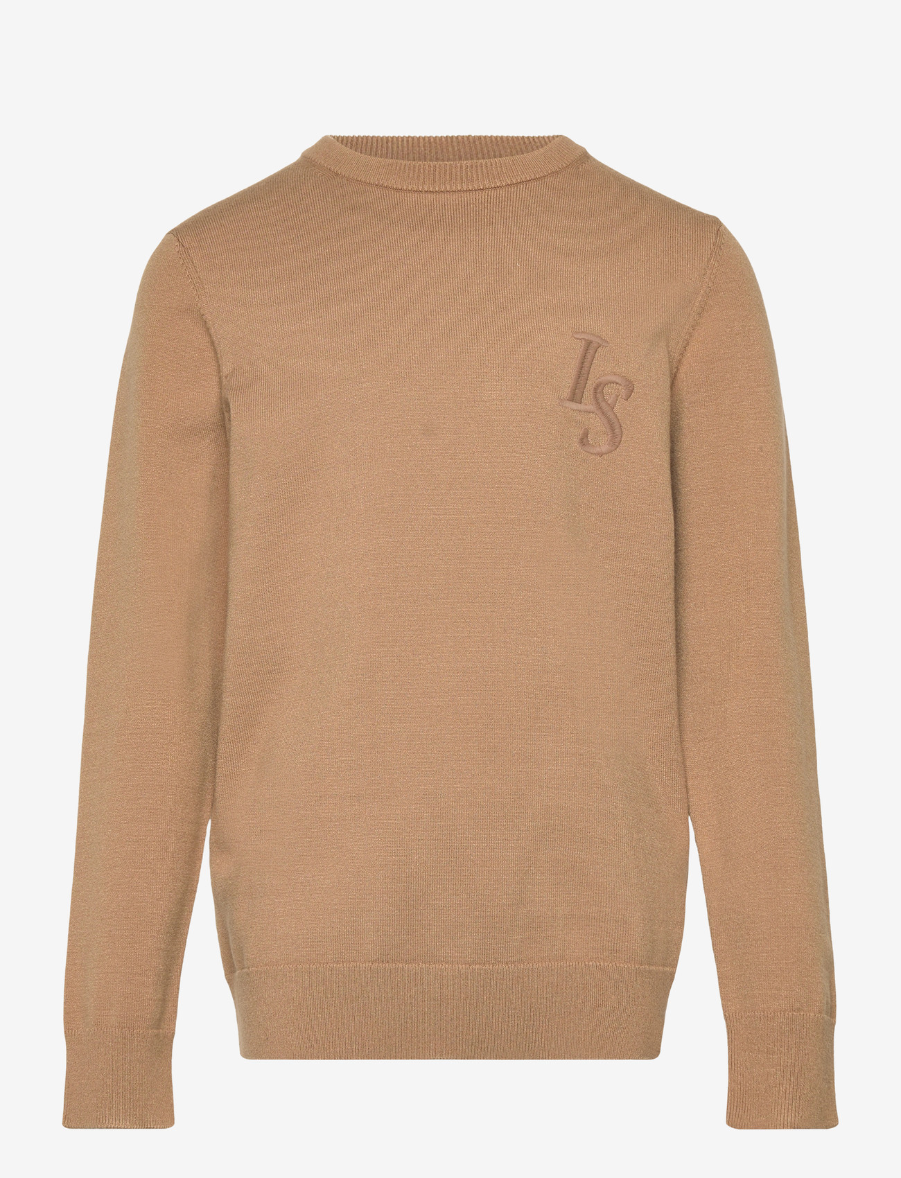 Lyle & Scott - L&S Monogram Crew Neck Jumper - jumpers - x851 tigers eye - 0