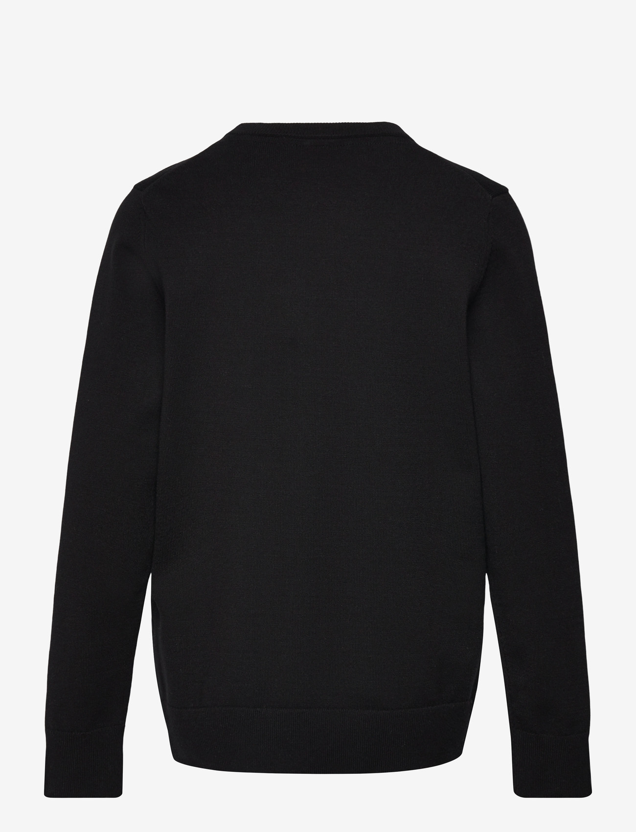 Lyle & Scott - L&S Monogram Crew Neck Jumper - trøjer - z865 jet black - 1
