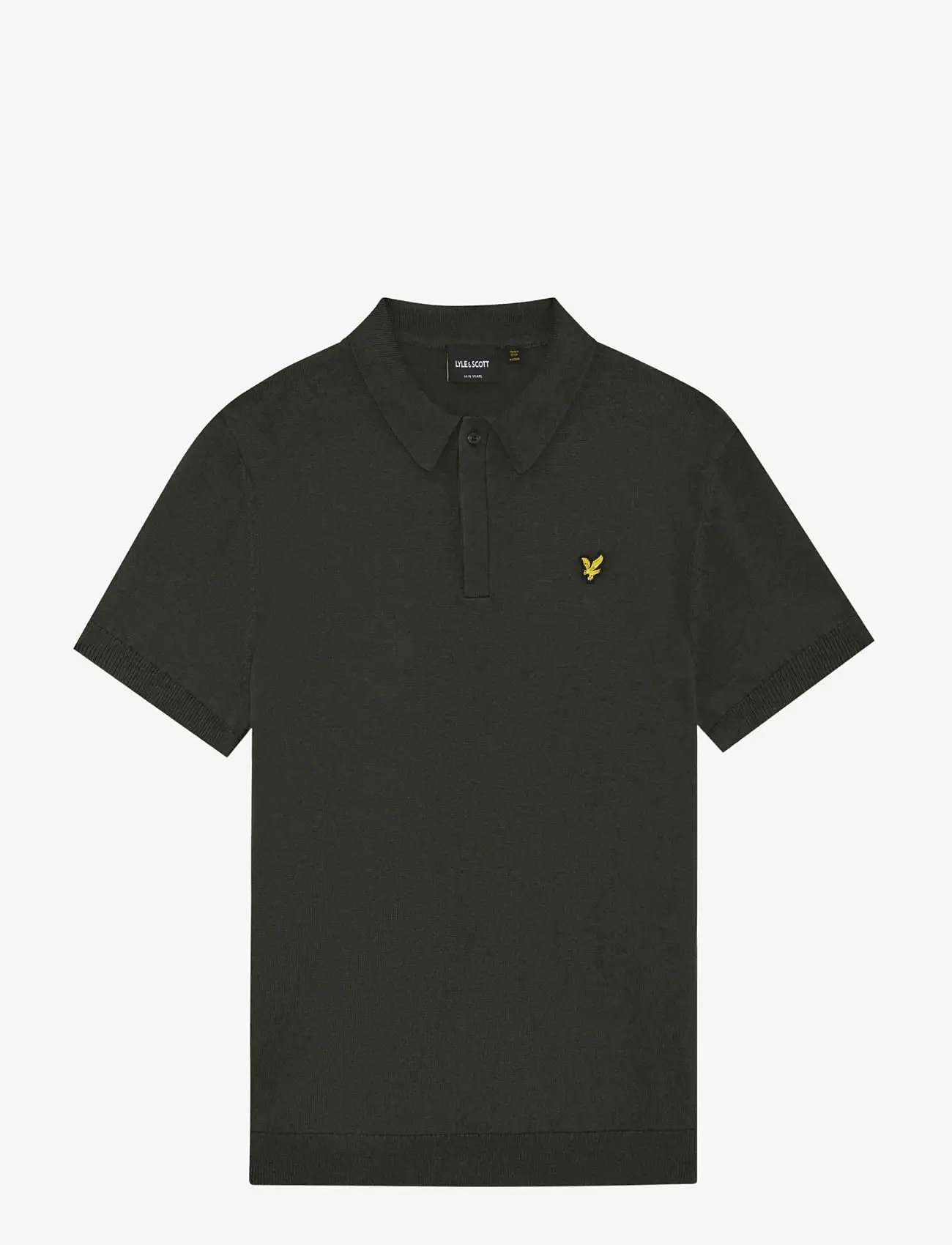 Lyle & Scott - SS Knitted Polo Shirt - lühikeste varrukatega polod - gunmetal - 0
