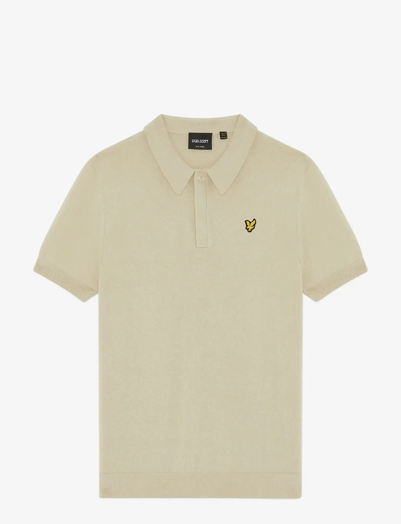 Lyle & Scott - SS Knitted Polo Shirt - lühikeste varrukatega polod - y117 wheat - 1