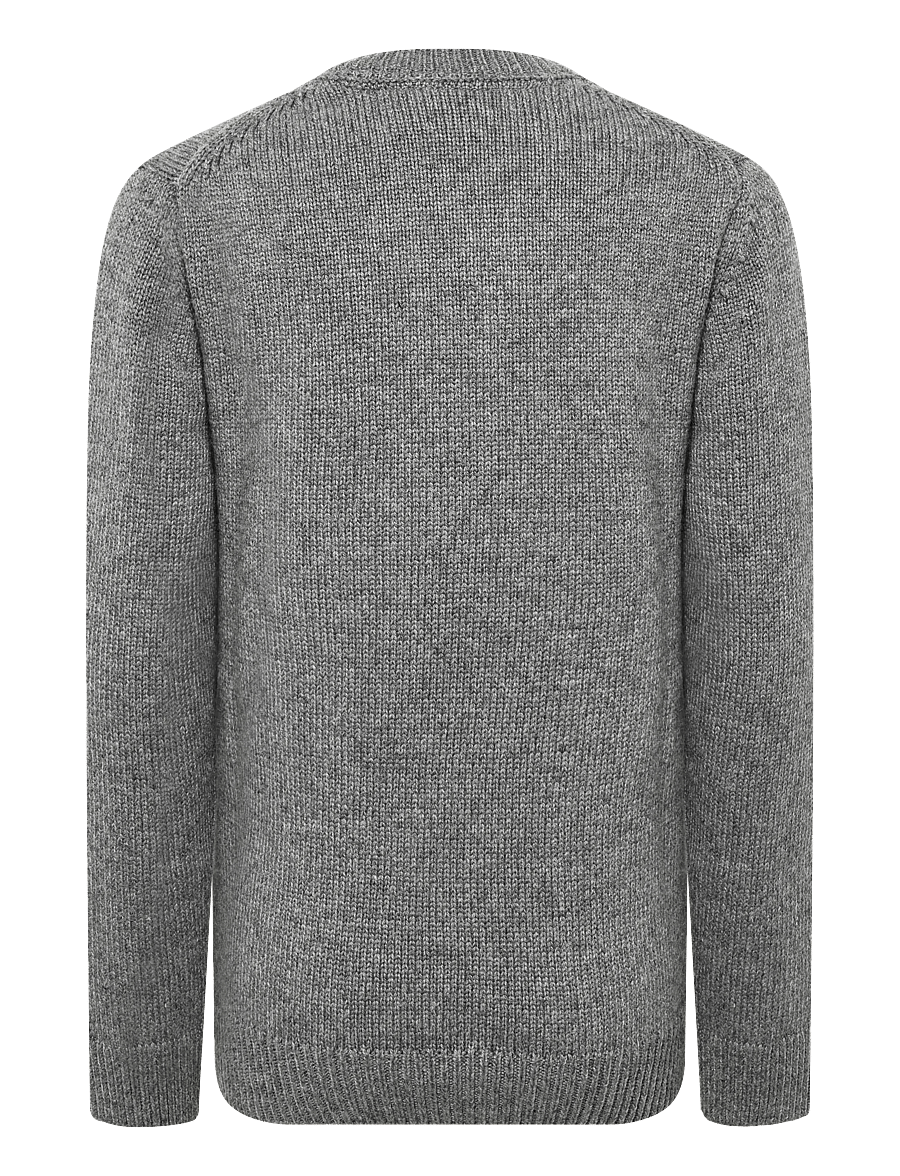 Lyle & Scott - Melange Crew Neck Jumper - strickmode - mid grey marl - 1