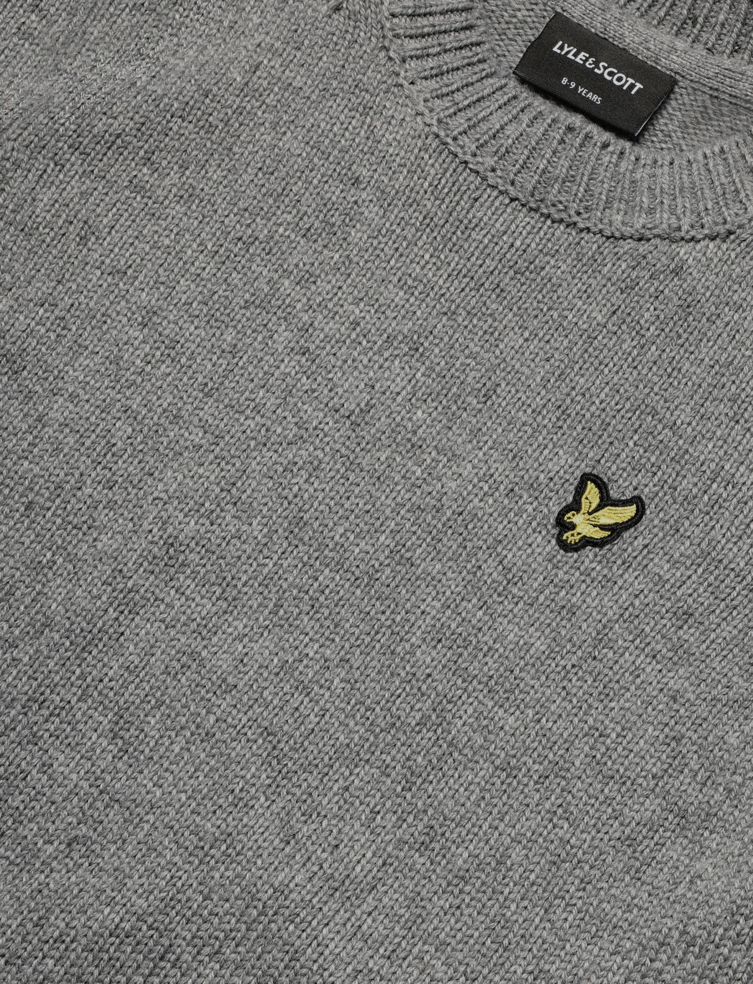 Lyle & Scott - Melange Crew Neck Jumper - strickmode - mid grey marl - 2
