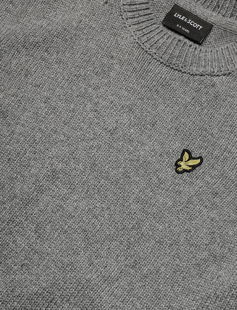 Lyle & Scott - Melange Crew Neck Jumper - strickmode - mid grey marl - 2