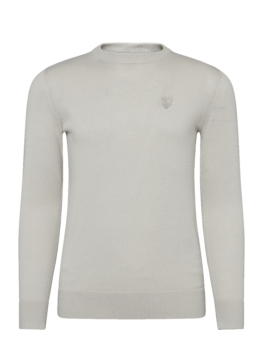 Lyle & Scott - Tonal Eagle Crew Neck Jumper - džemprid - putty - 0