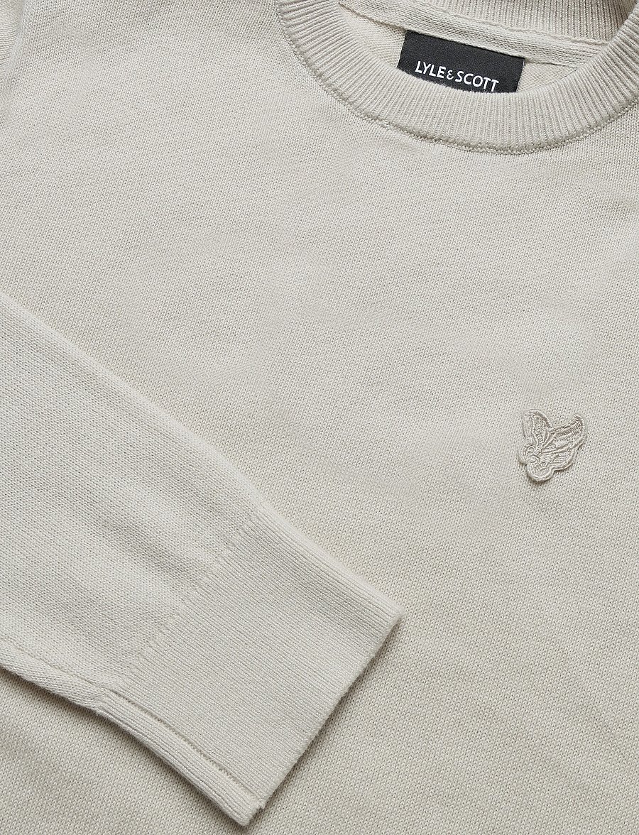 Lyle & Scott - Tonal Eagle Crew Neck Jumper - džemprid - putty - 2