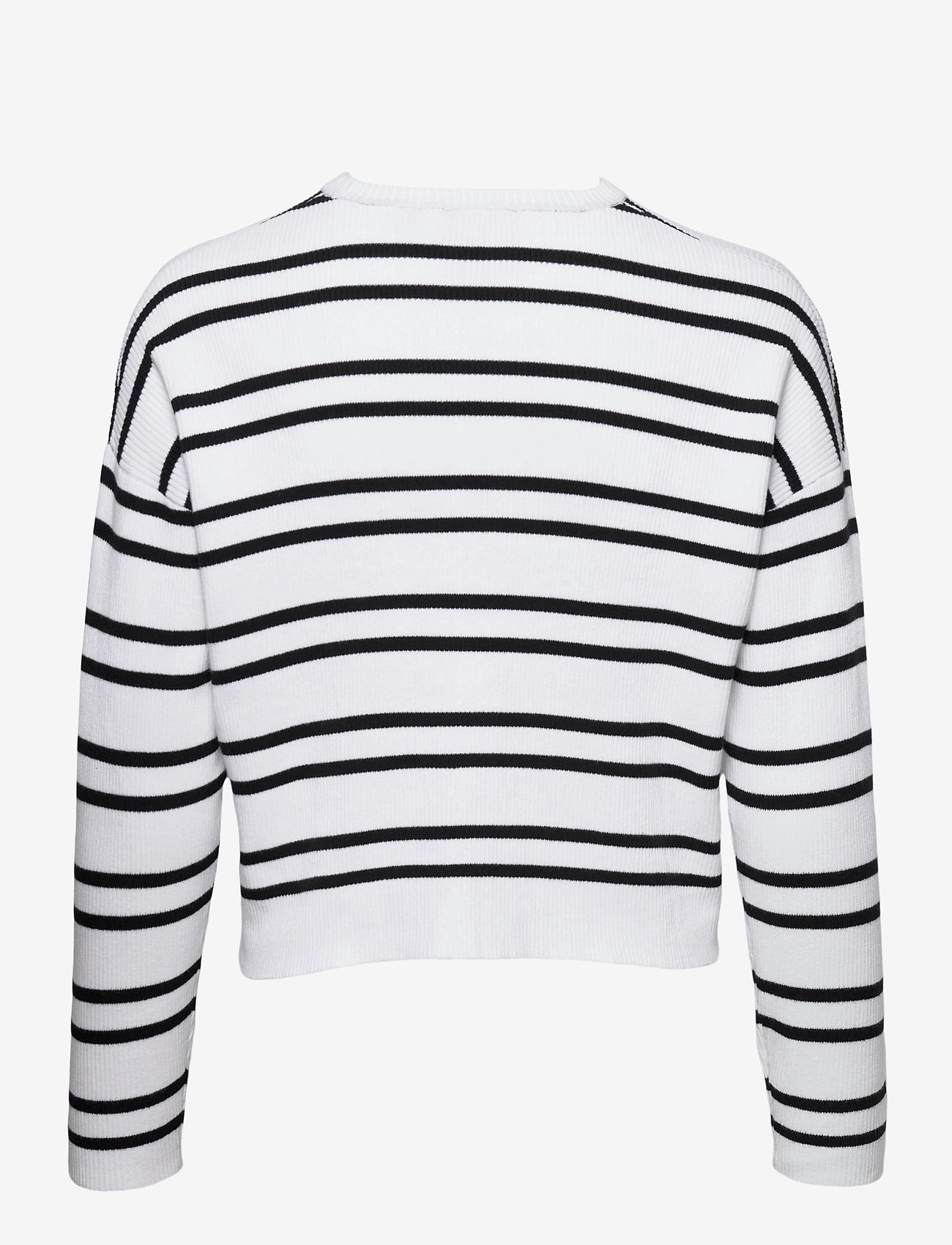 Lyle & Scott - Ribbed Stripe Jumper - white - 1