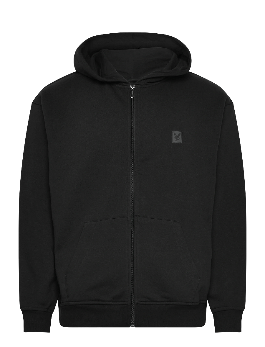 Lyle & Scott - Loungewear Zip Through Hoodie - hættetrøjer - jet black - 1