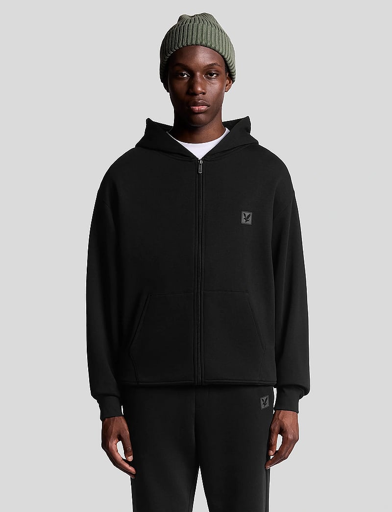 Lyle & Scott - Loungewear Zip Through Hoodie - kapuzenpullover - jet black - 0