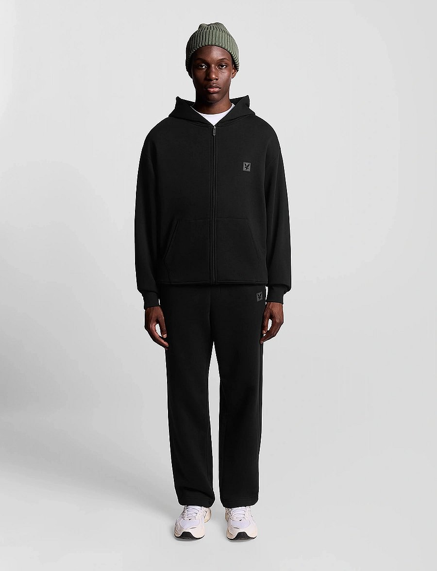 Lyle & Scott - Loungewear Zip Through Hoodie - hættetrøjer - jet black - 4
