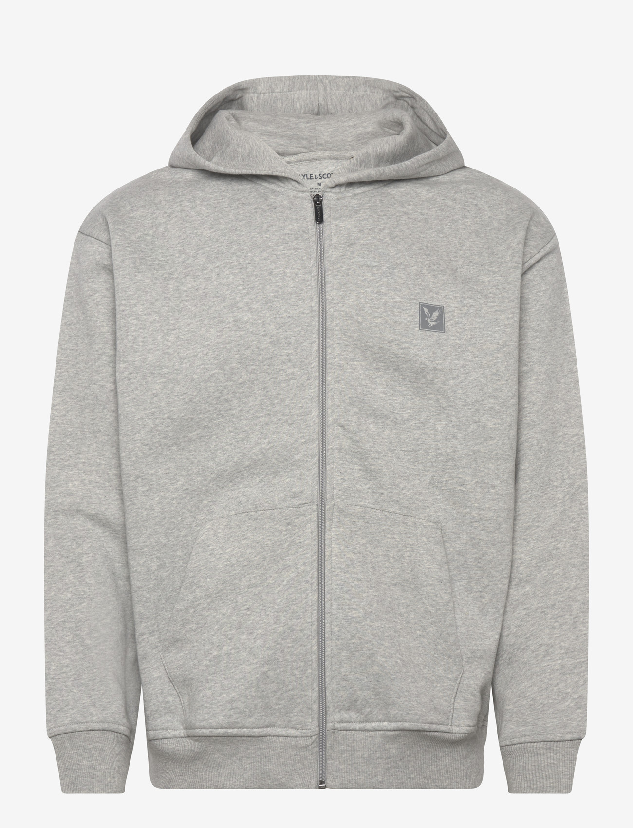 Lyle & Scott - Loungewear Zip Through Hoodie - hoodies - light grey marl - 1