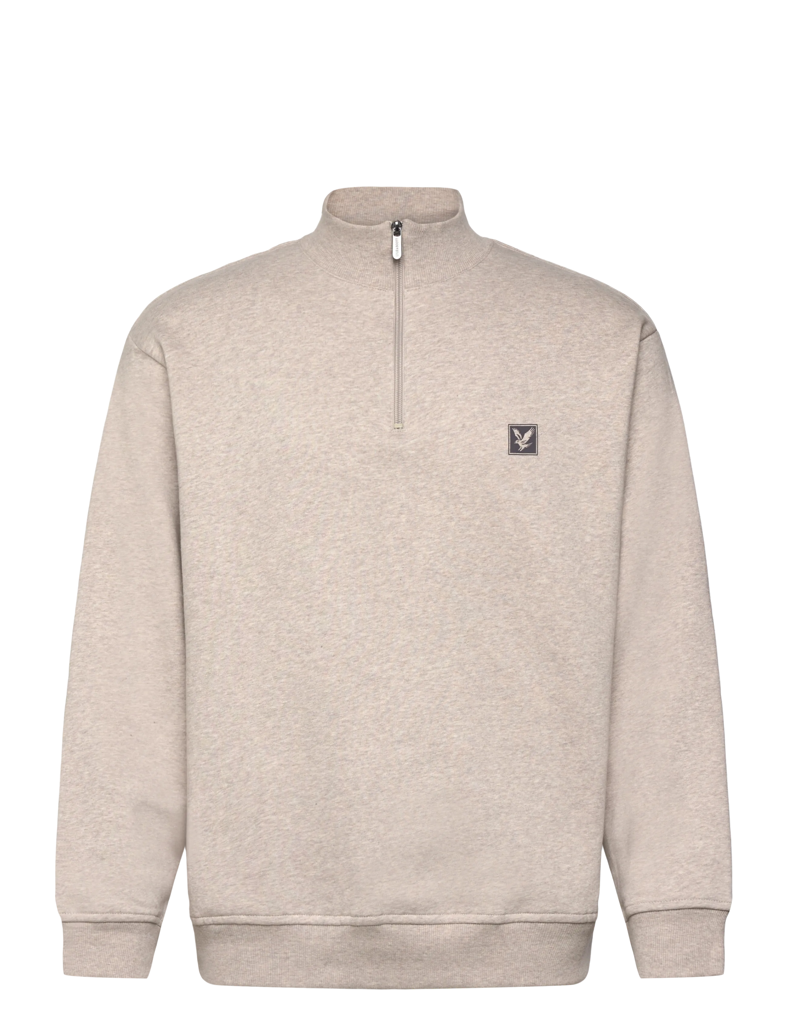 Lyle & Scott - Loungewear 1/4 Zip Sweatshirt - sweatshirts - z92 oatmeal marl - 1