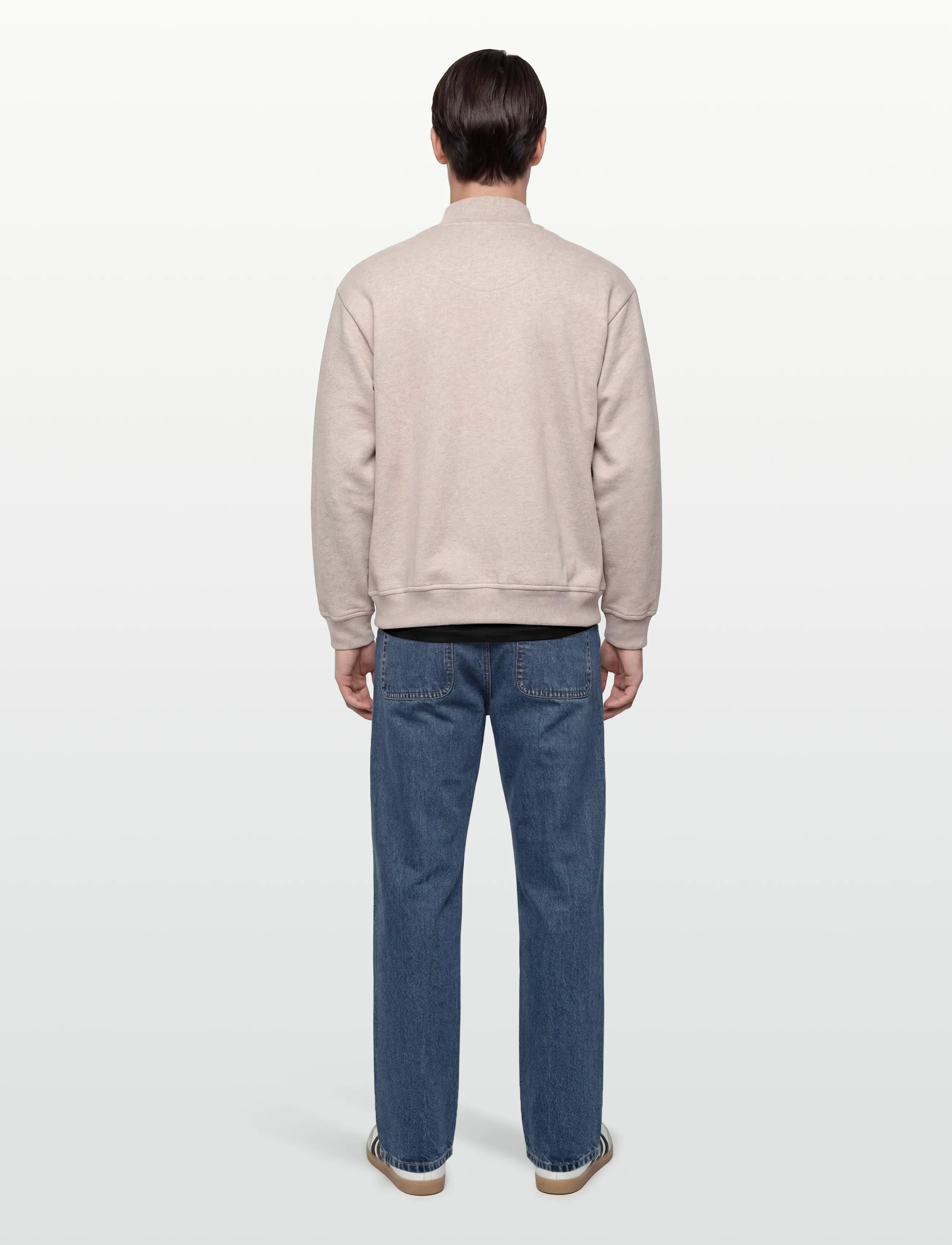 Lyle & Scott - Loungewear 1/4 Zip Sweatshirt - sweatshirts - z92 oatmeal marl - 4