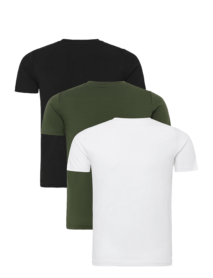 Lyle & Scott - Loungewear 3 Pack T-shirts - kortærmede t-shirts - jet black/ deep depths/ white - 1