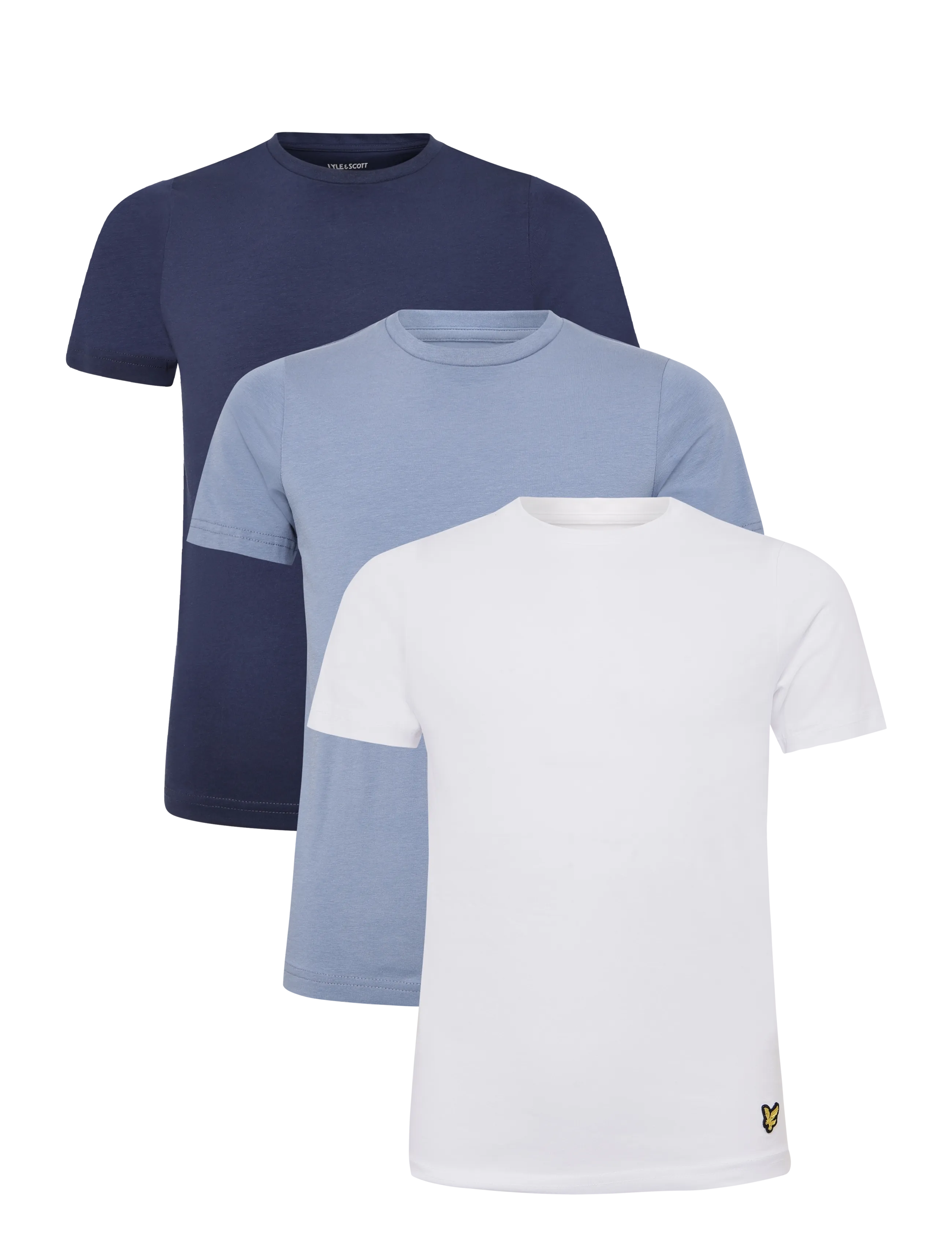 Lyle & Scott Loungewear 3 Pack T-shirts - Kortärmade t-shirts - NAVY/ POWER BLUE/ WHITE / navy