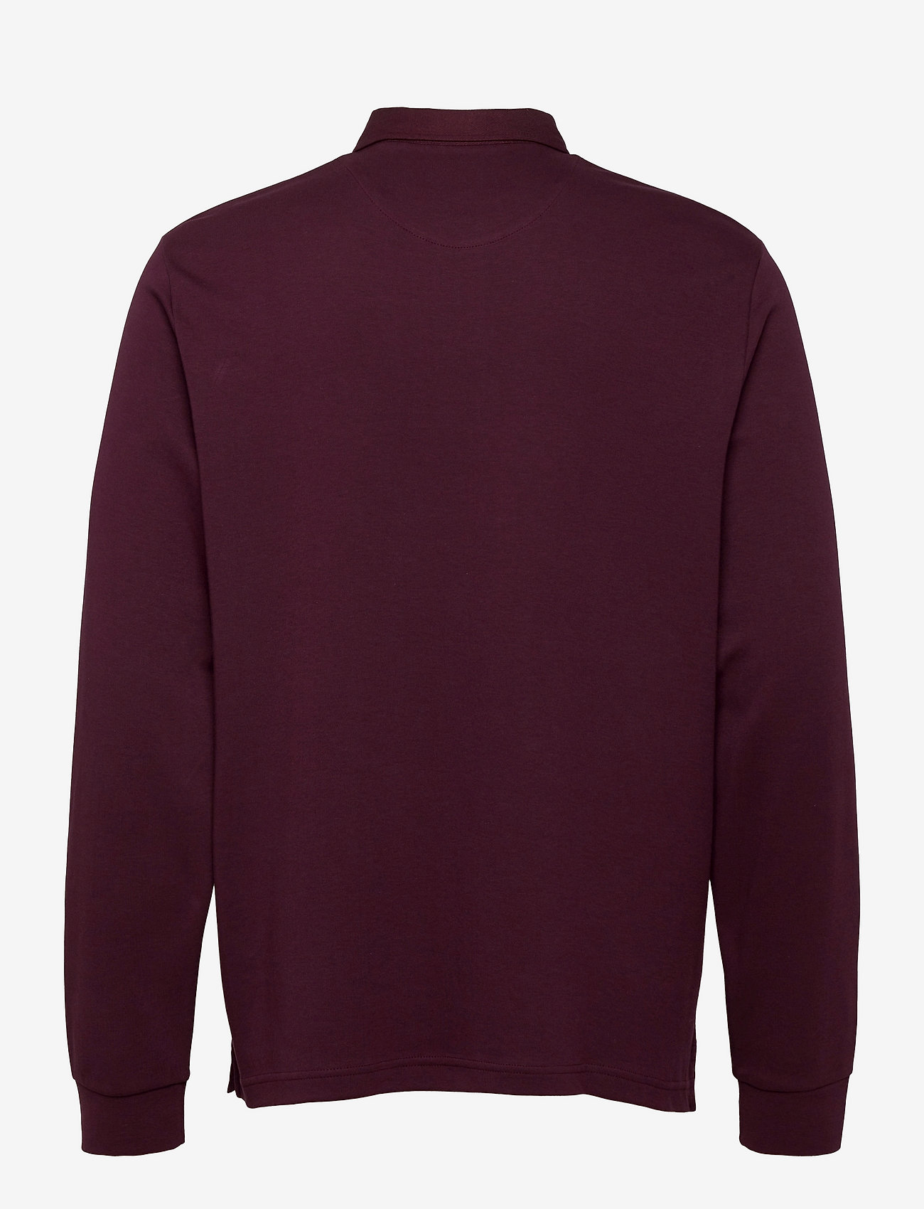 Lyle & Scott - LS Brushed Collar Polo Shirt - burgundy - 1