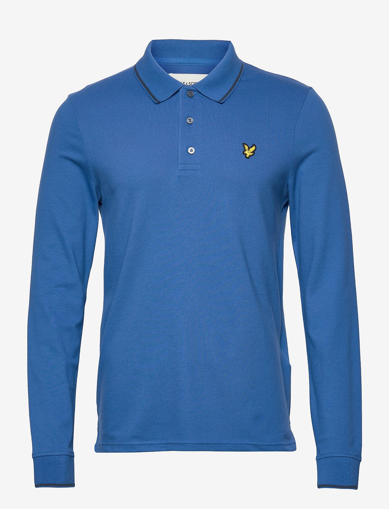 Lyle & Scott - Ls Tipped Polo - spring blue/ dark navy - 0