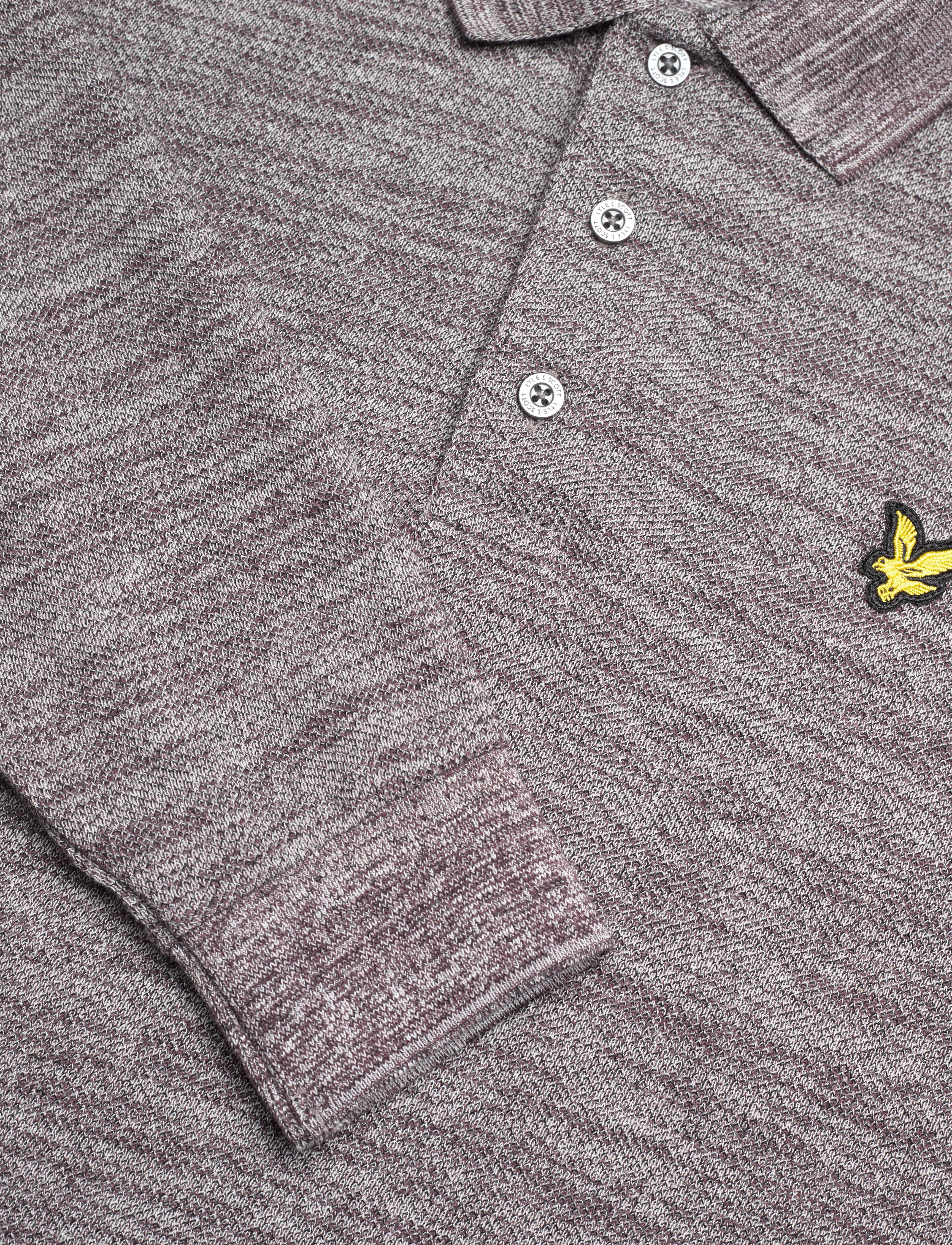 Lyle & Scott - End on End Polo Shirt - beetroot/jet black - 2