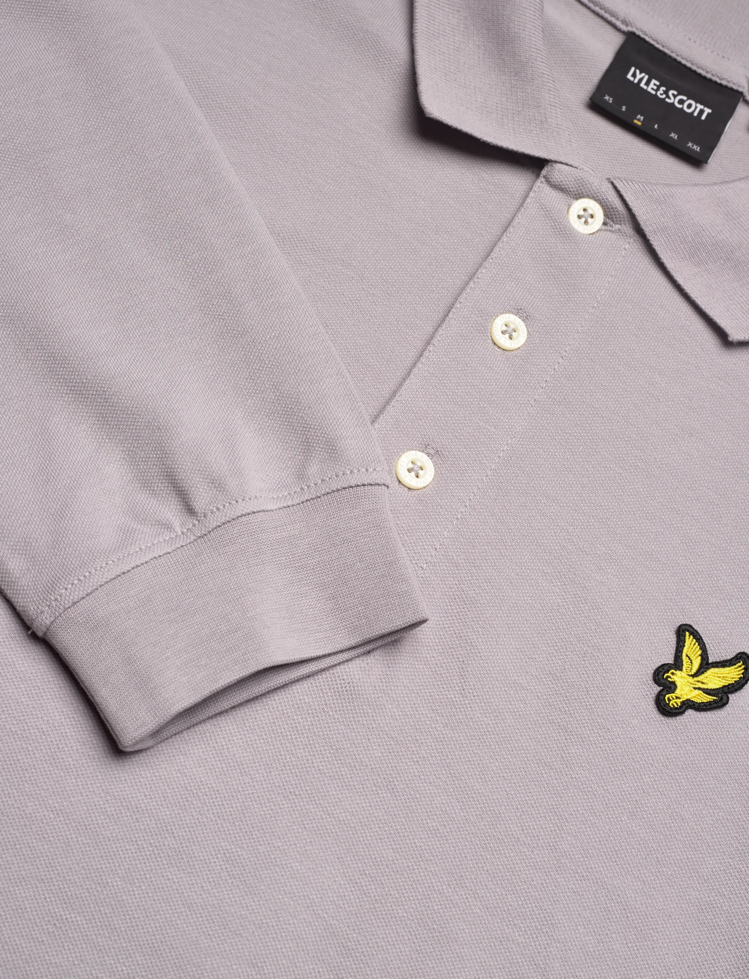 Lyle & Scott - LS Polo Shirt - langærmede poloer - ash lilac - 4